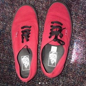 Red and Black vans